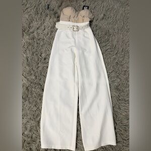 Chic White Wide-Leg Jumpsuit